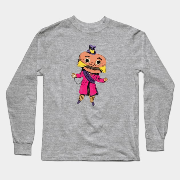 Mayor McCheese Long Sleeve T-Shirt by JimBryson